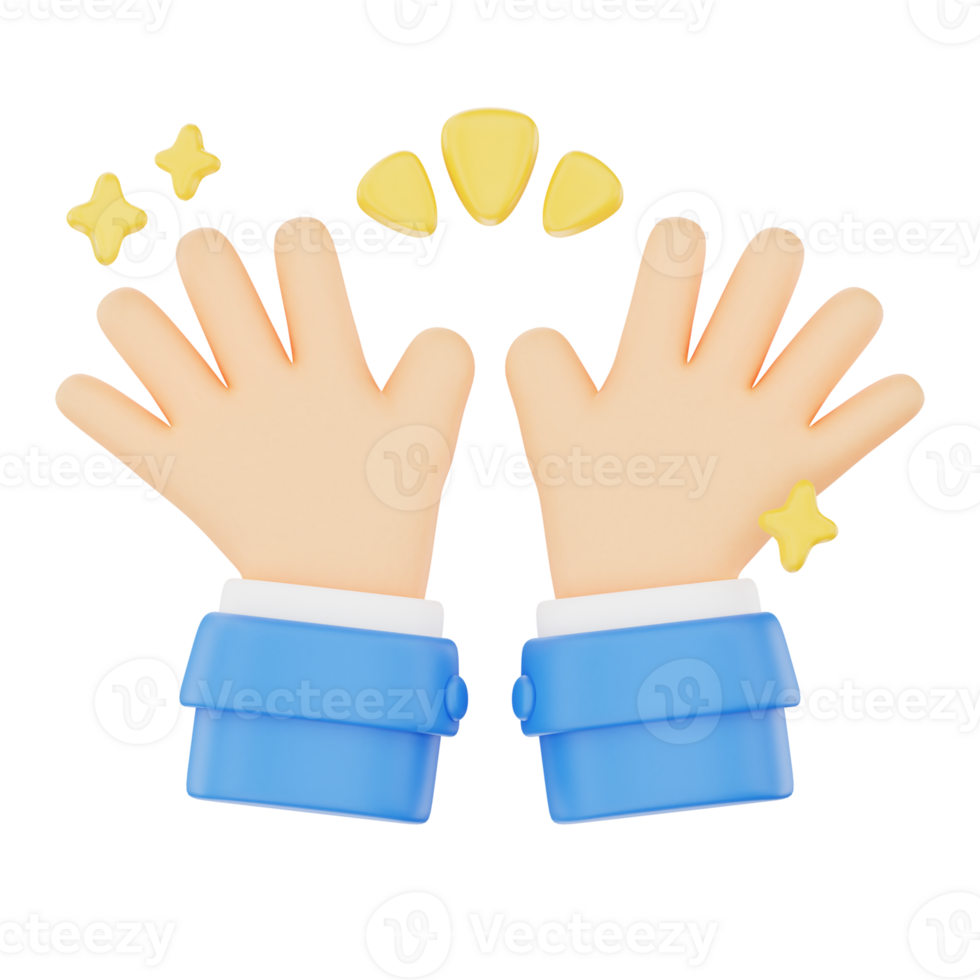 Cheer up 3D hand gesture icon png