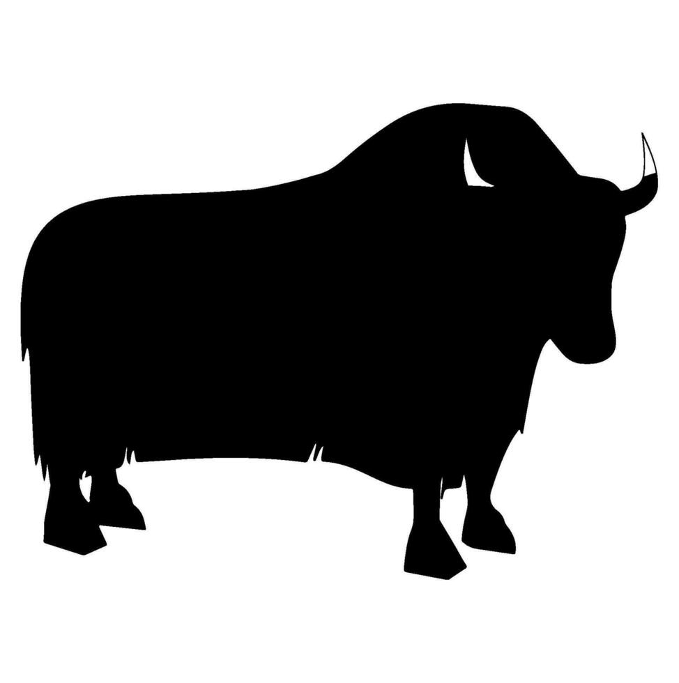 Ox silhouette vector