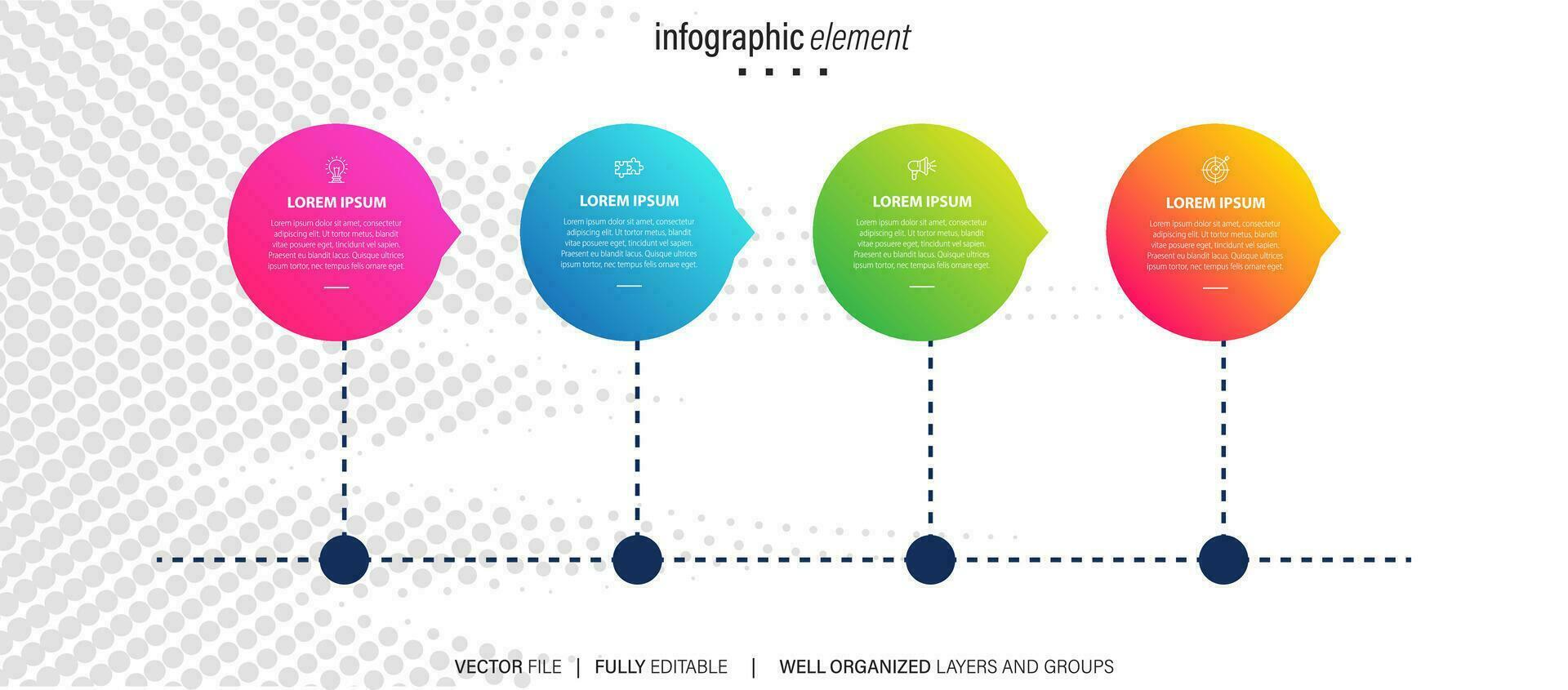 plantilla de infografía vectorial vector