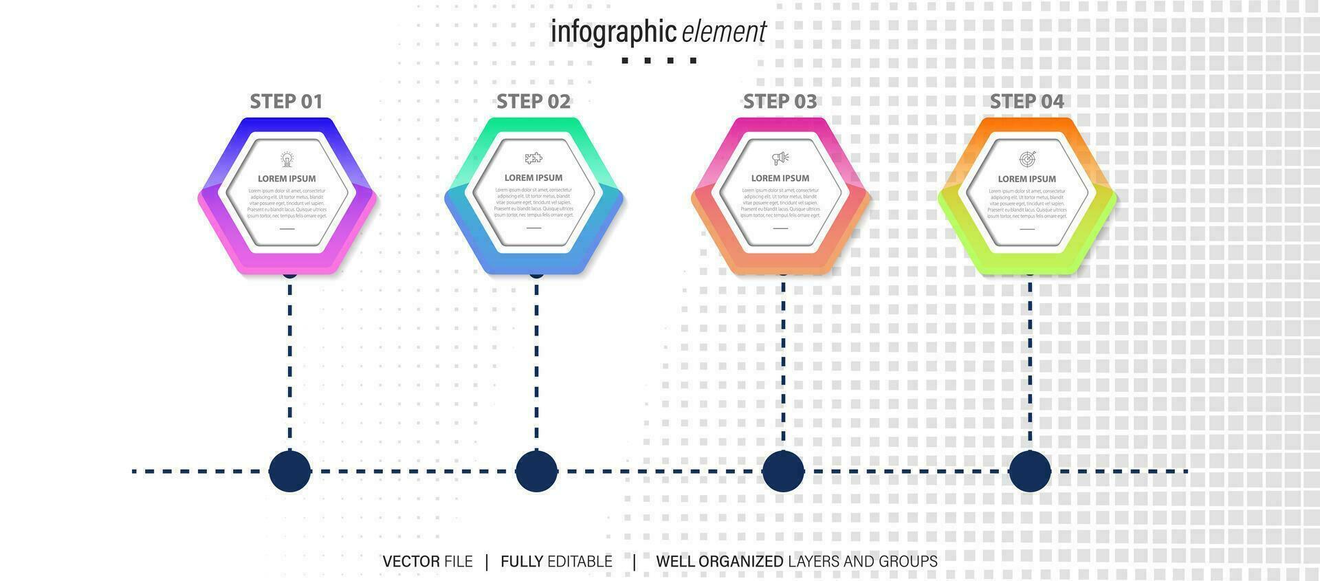 Set of infographic elements data visualization vector design template ...