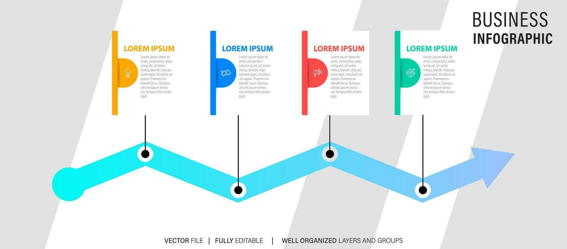 Business road map timeline infographic icons designed for abstract background template milestone element modern diagram process technology digital marketing data presentation chart Vector illustration