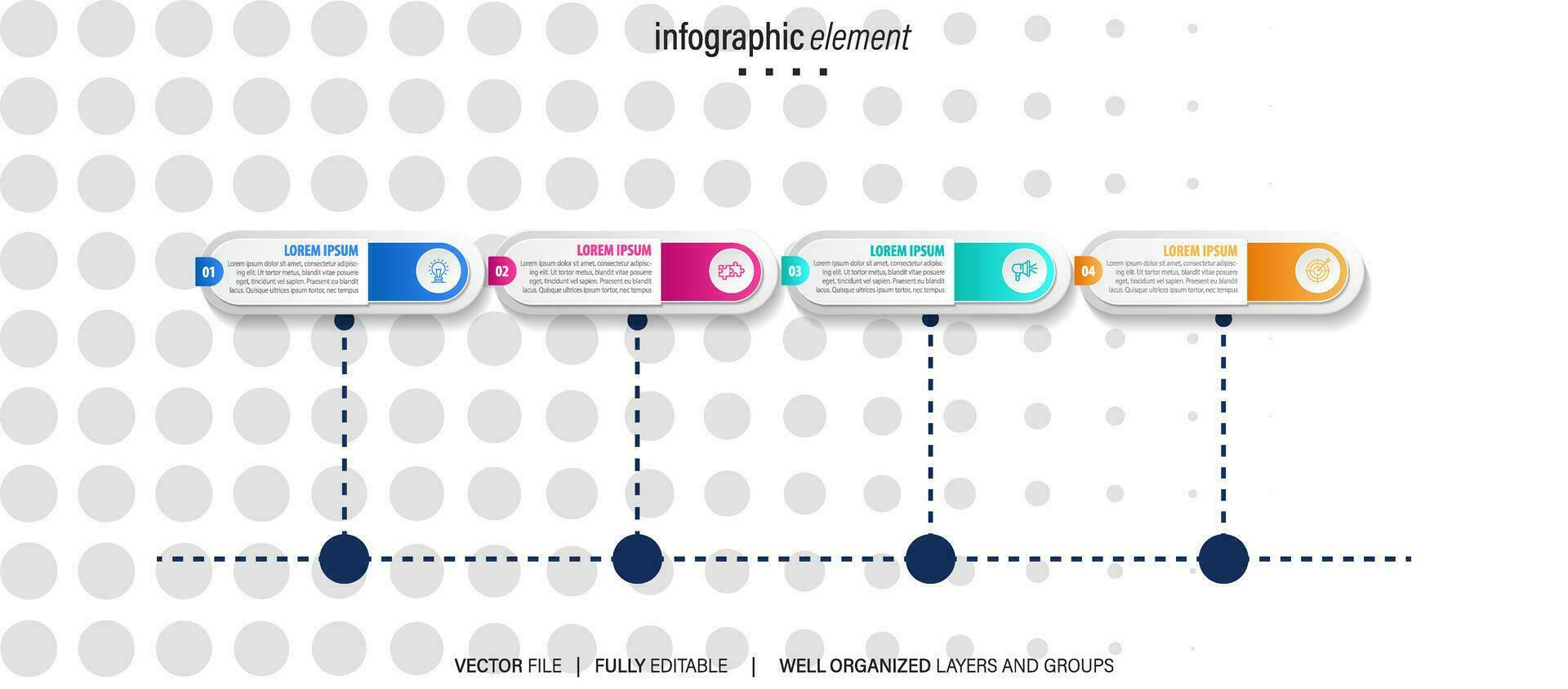 presentación negocio infografía modelo vector. vector