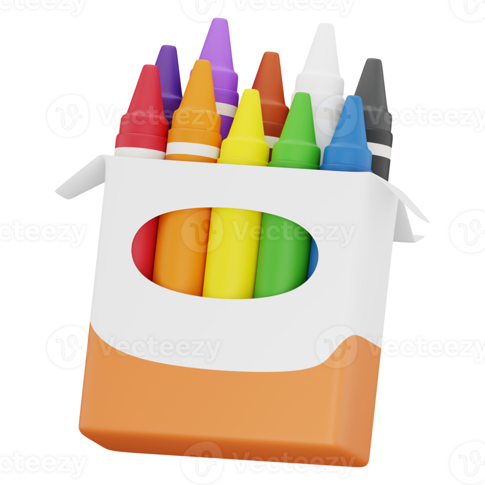 3D Crayon Illustration png