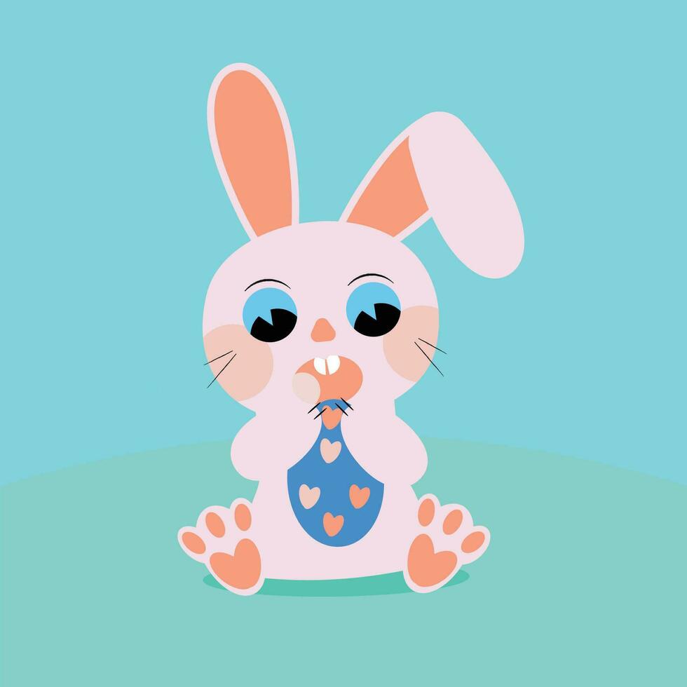 A cute rabbit vector