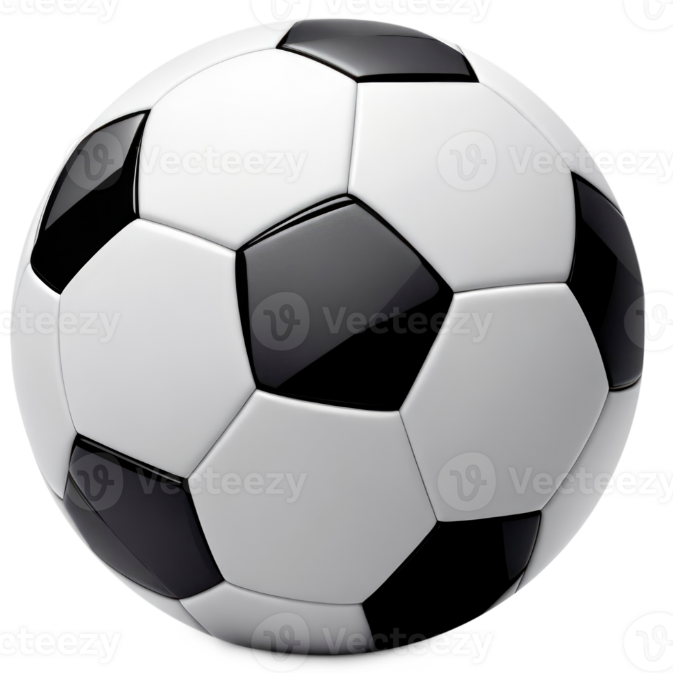 Soccer ball isolated on transparent background. AI Generative png