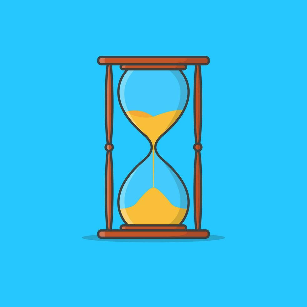 arena reloj de arena vector icono ilustración. reloj de arena icono. arena Temporizador. reloj de arena reloj