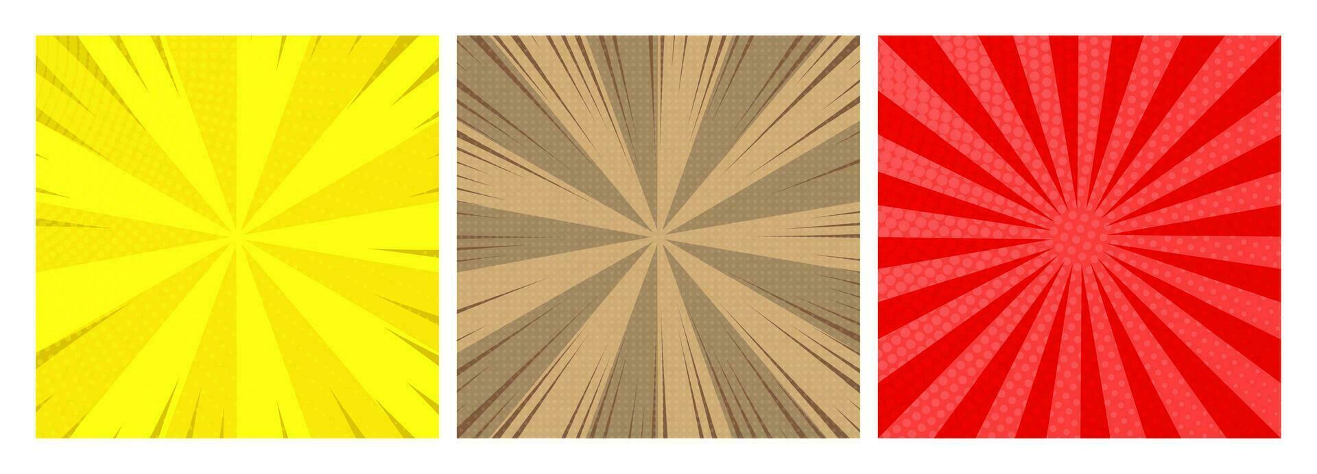 Colorful comic book background in pop art style vector