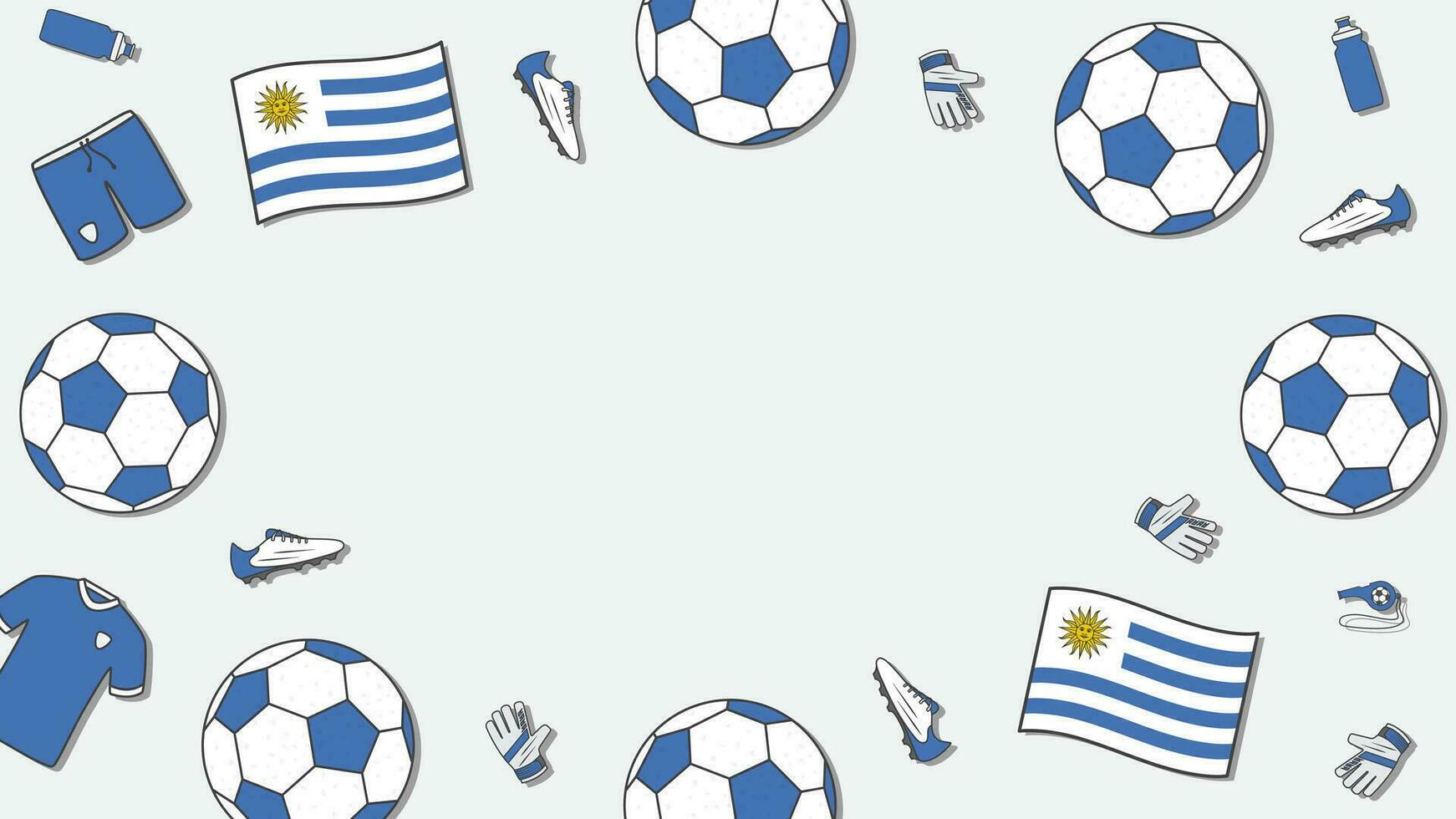 fútbol americano antecedentes diseño modelo. fútbol americano dibujos animados vector ilustración. torneo en Uruguay