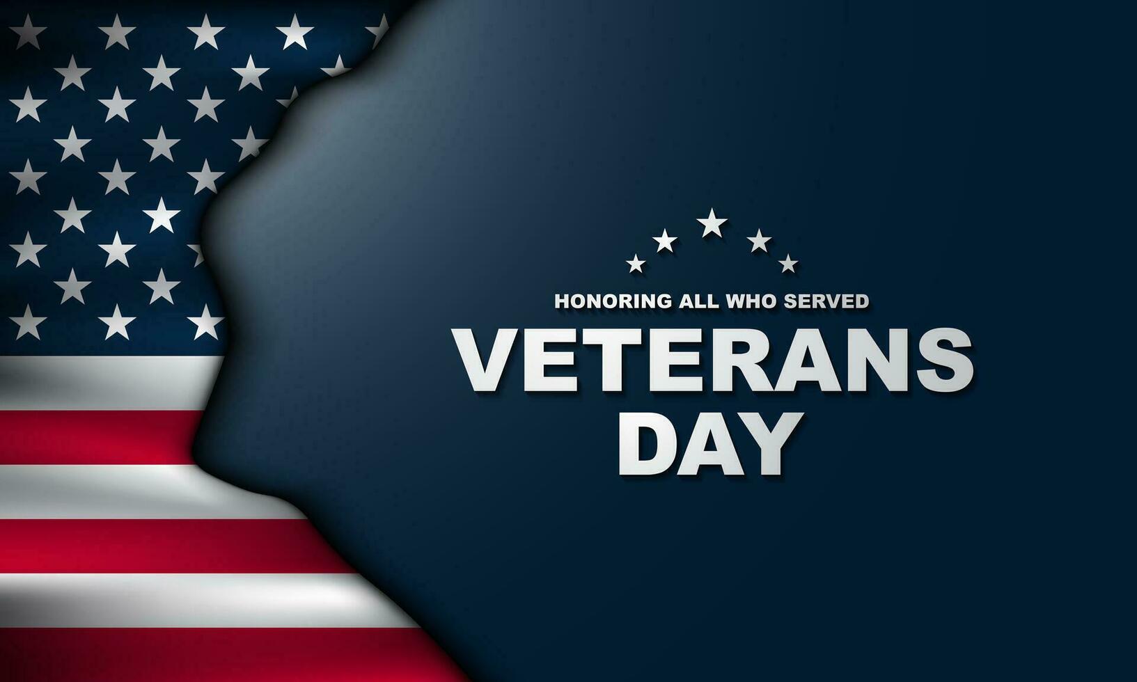 Veterans Day Background Design. vector