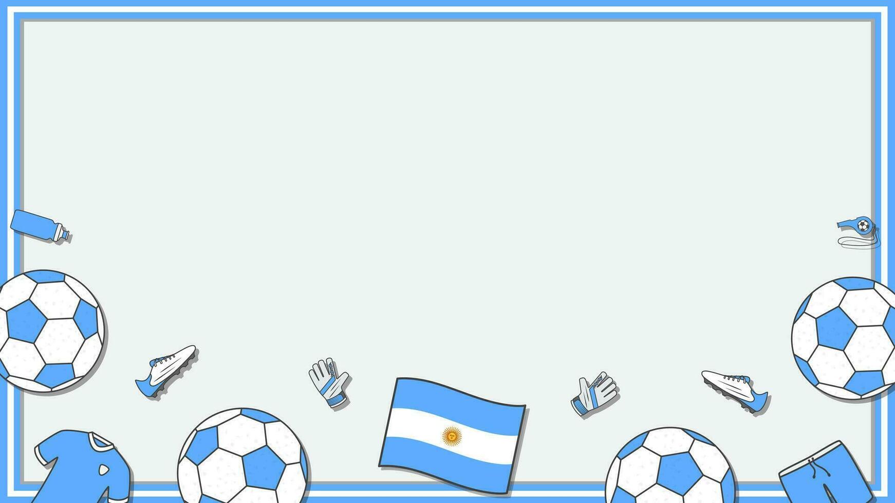 fútbol americano antecedentes diseño modelo. fútbol americano dibujos animados vector ilustración. fútbol en argentina