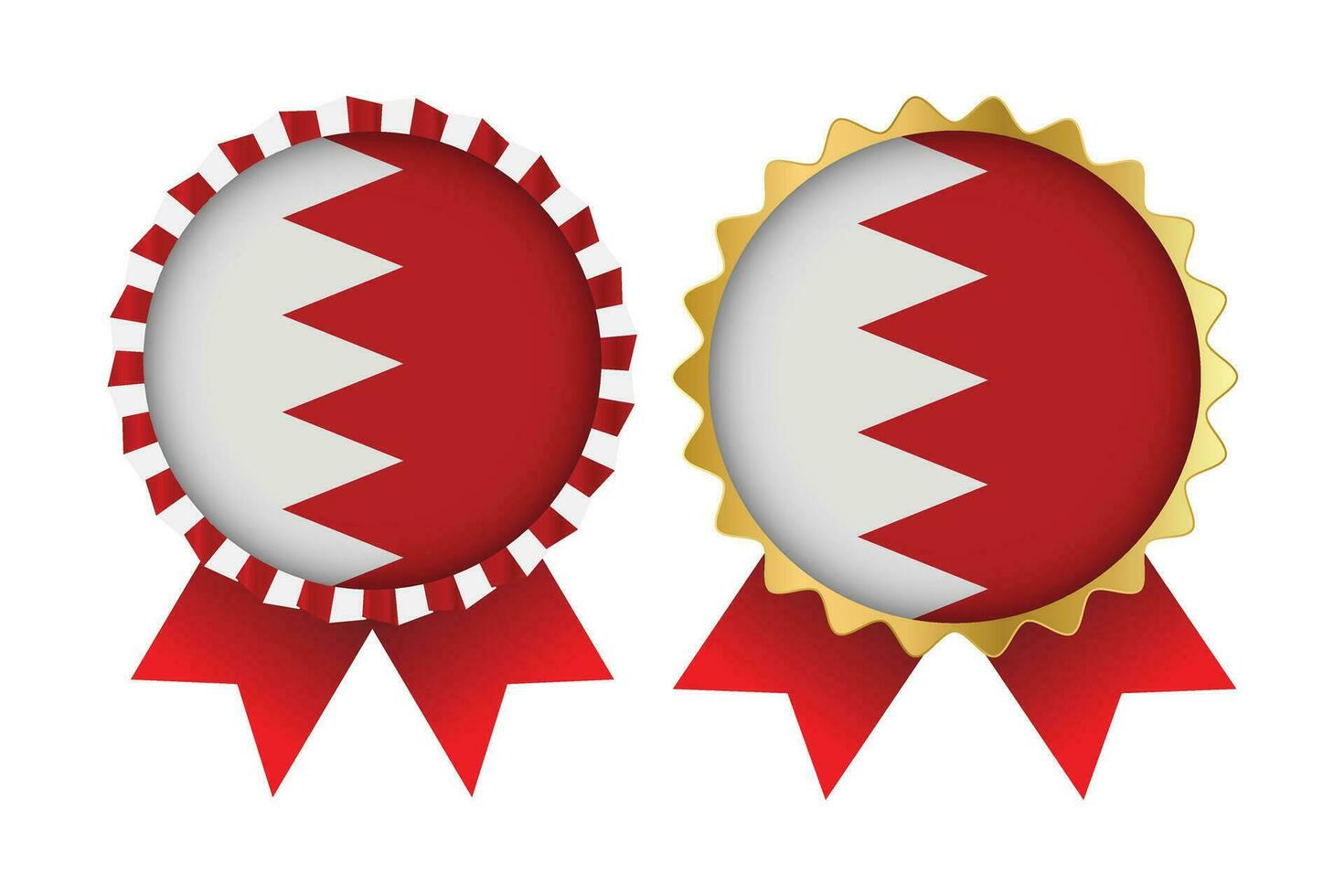 medalla conjunto diseños de bahrein modelo vector