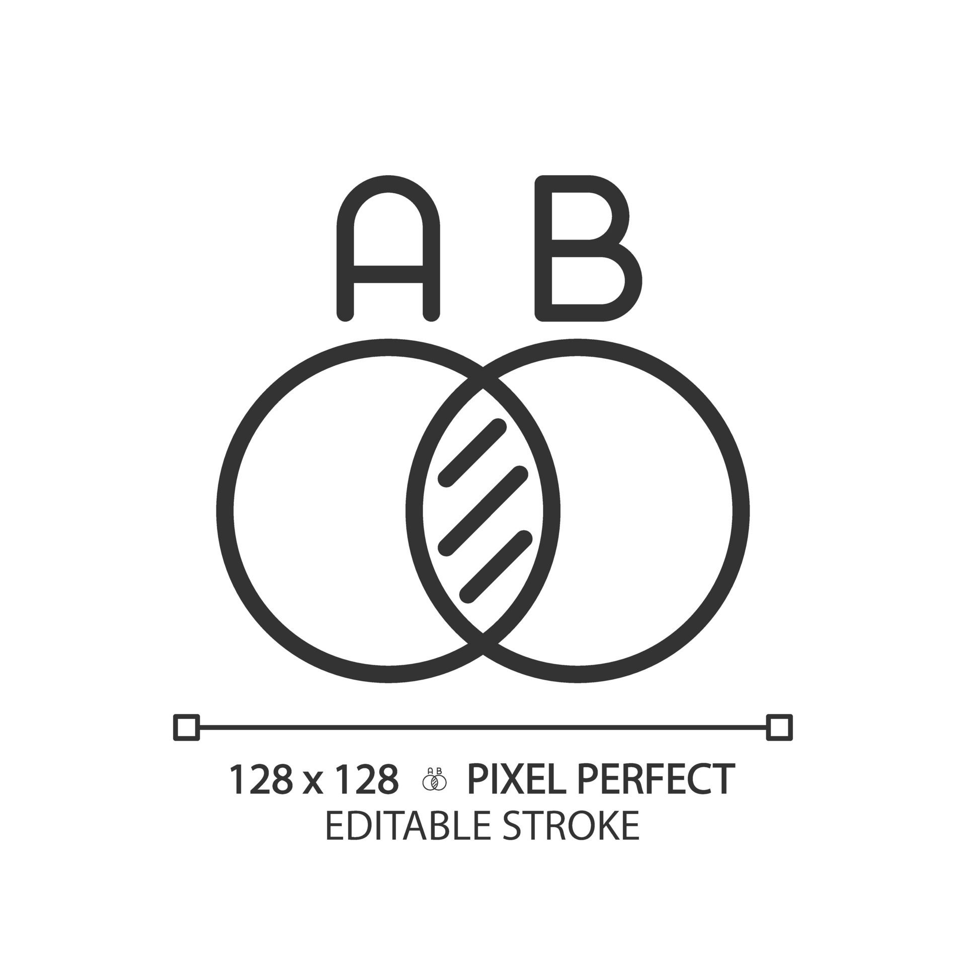 Intersecting Black Alphabets A and X vector icon silhouette