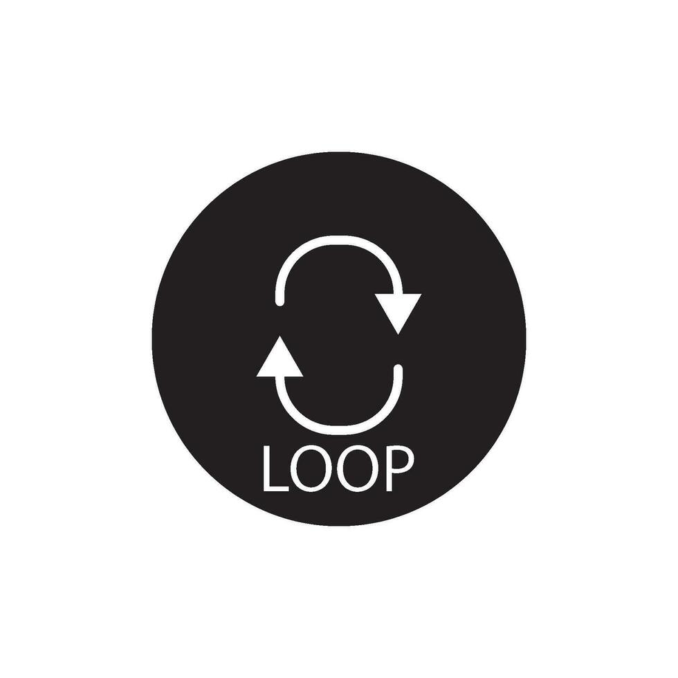 loop icon vector