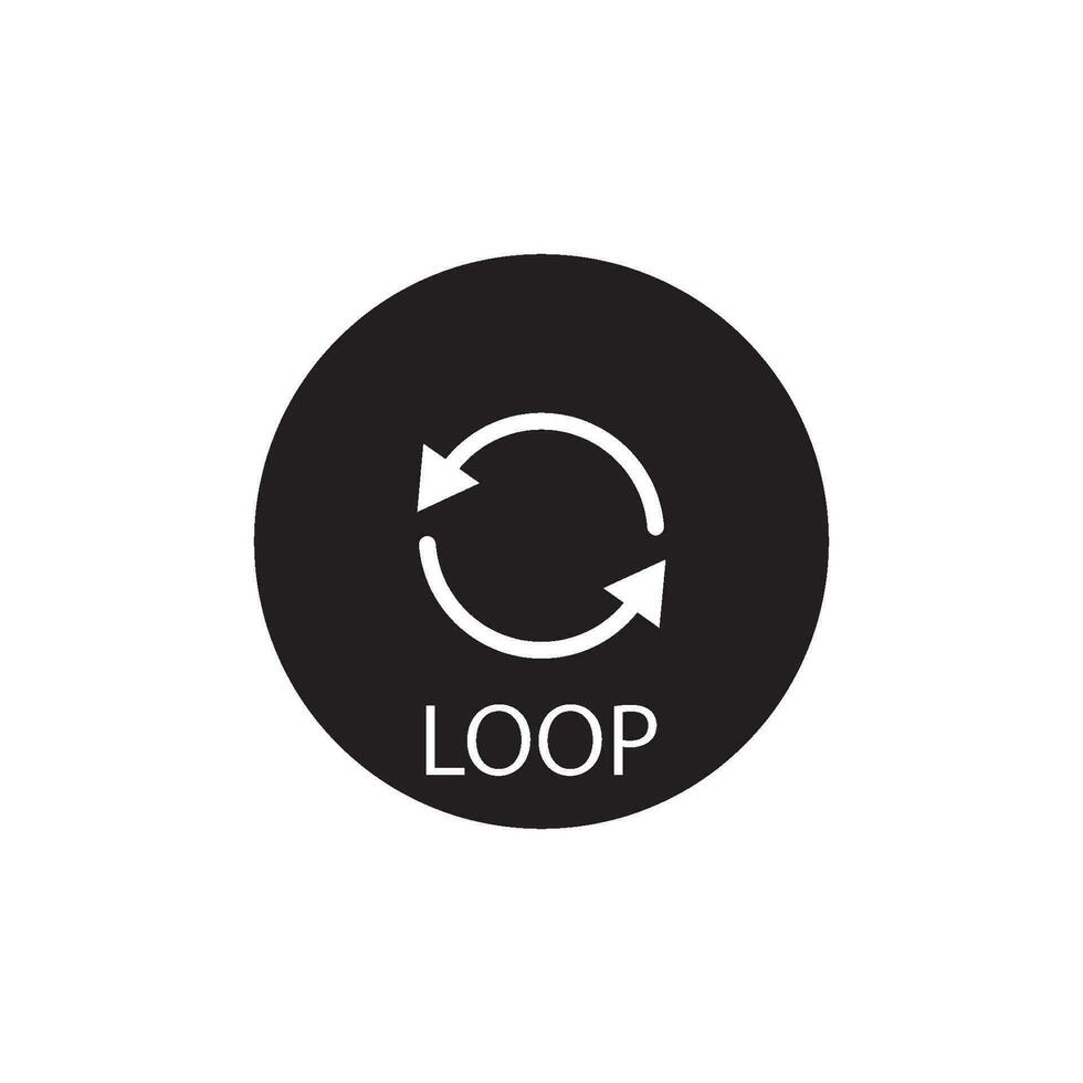 loop icon vector