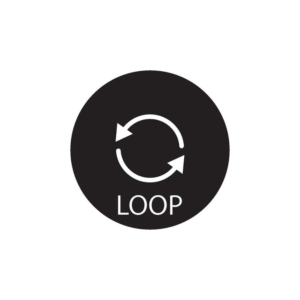 loop icon vector