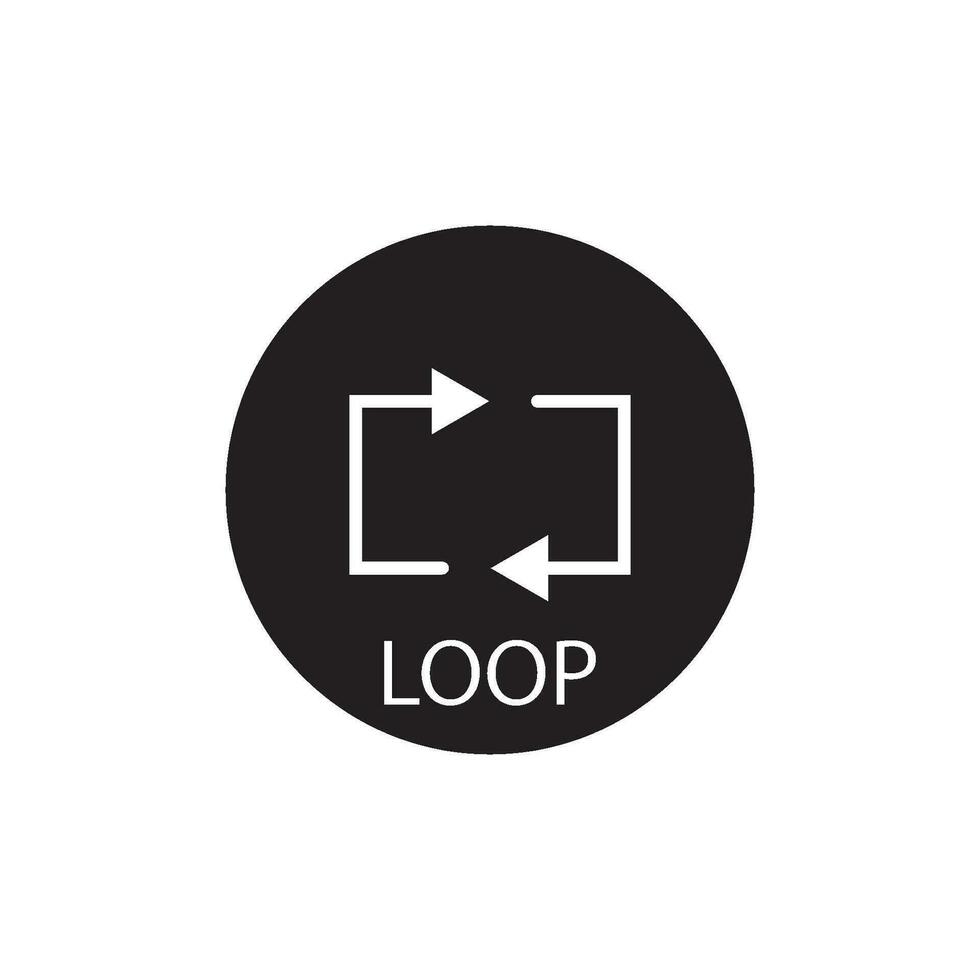 loop icon vector