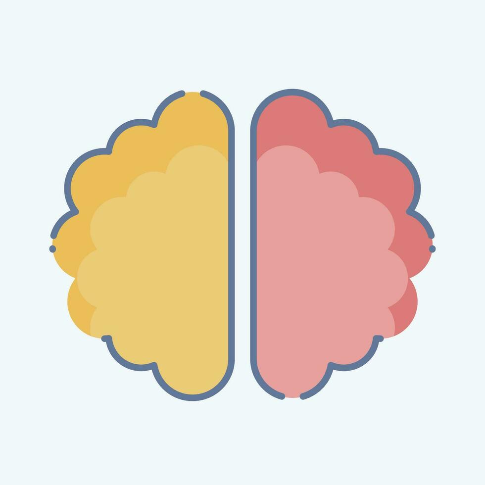 Icon Brainstorming. related to Business Analysis symbol. doodle style simple design editable. simple illustration vector