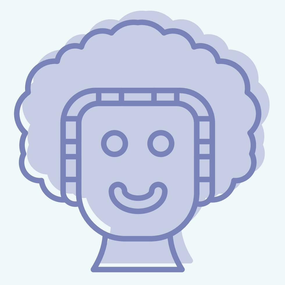 Icon Shower Cap. related to Bathroom symbol. two tone style. simple design editable. simple illustration vector