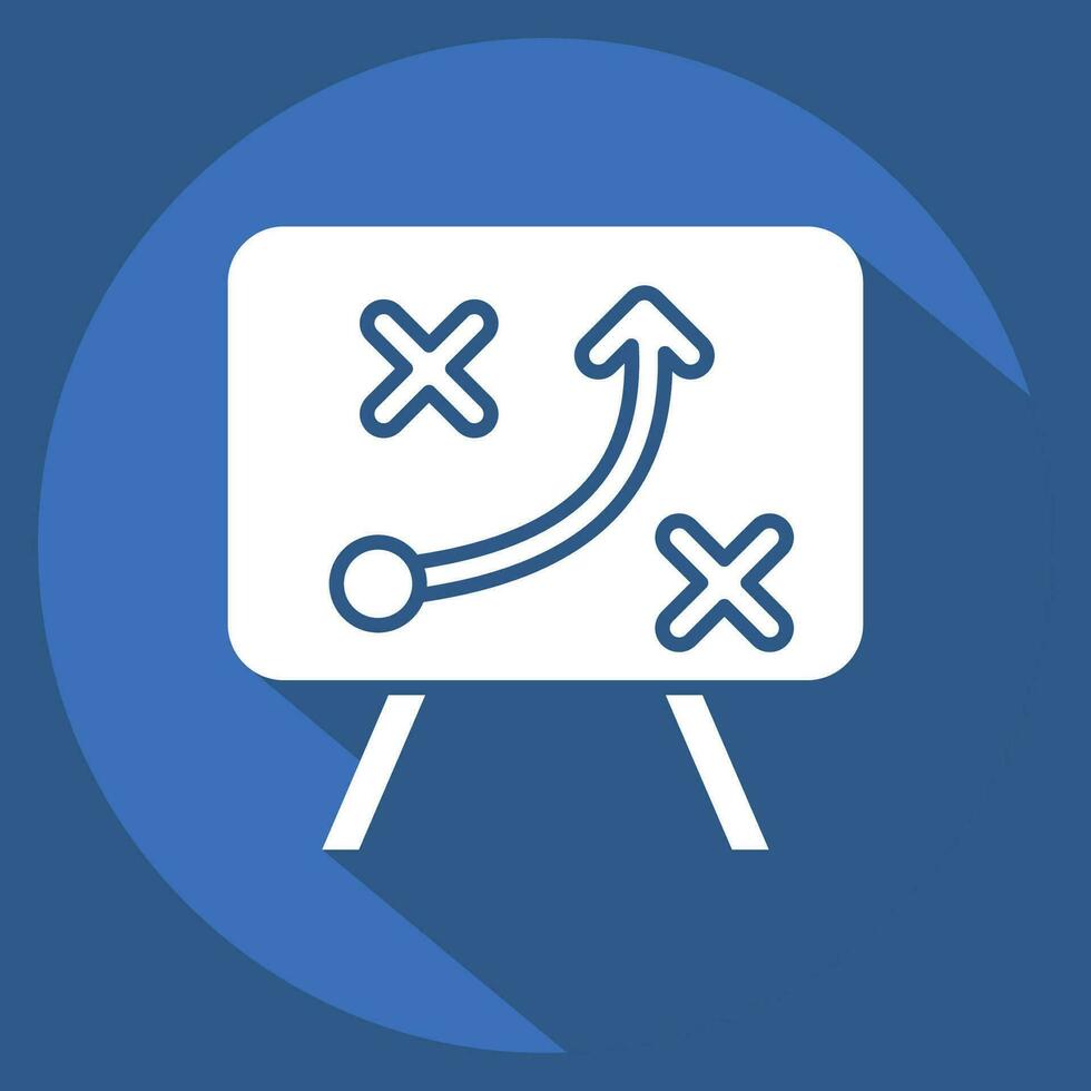 Icon Strategy. related to Business Analysis symbol. long shadow style simple design editable. simple illustration vector
