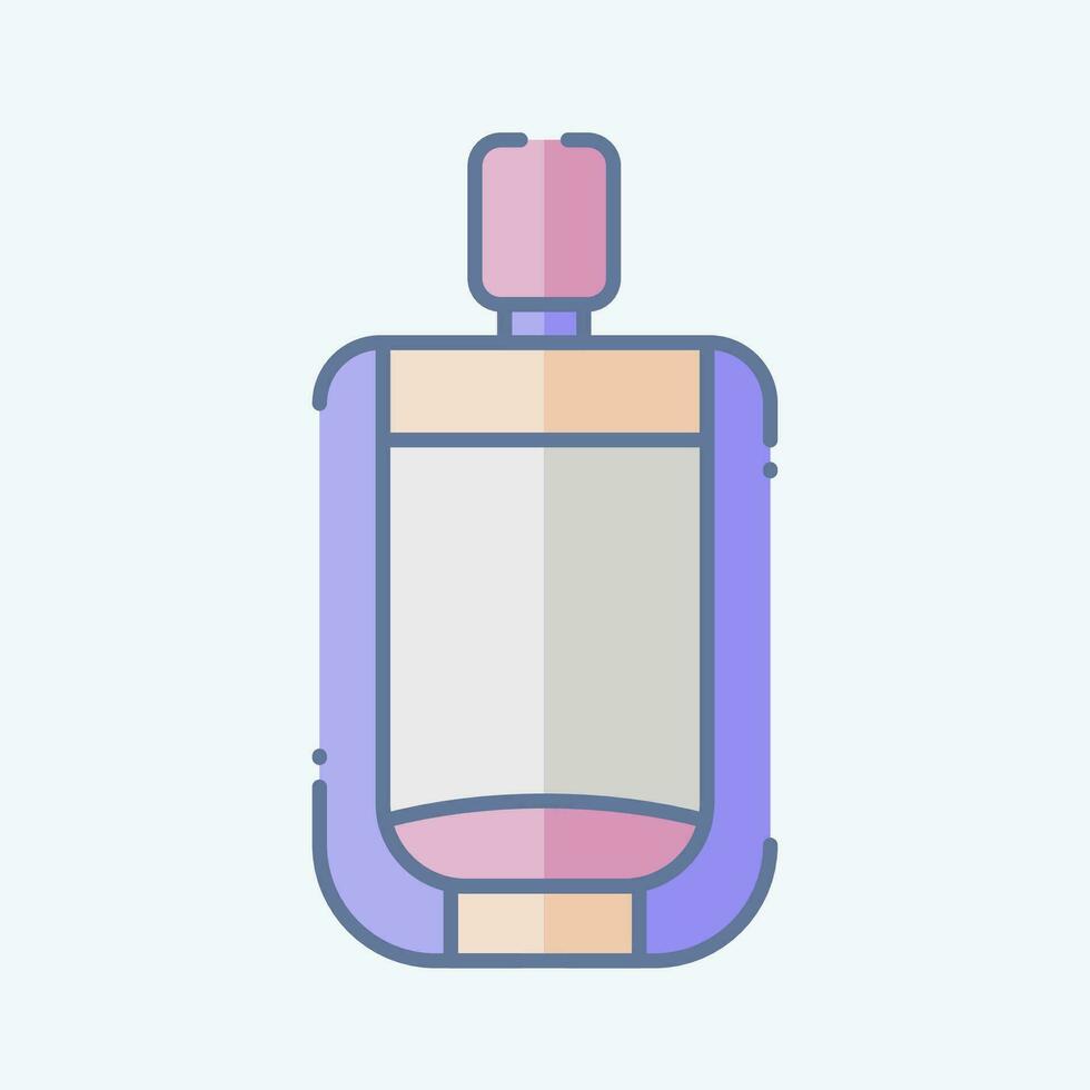icono urinario. relacionado a baño símbolo. garabatear estilo. sencillo diseño editable. sencillo ilustración vector