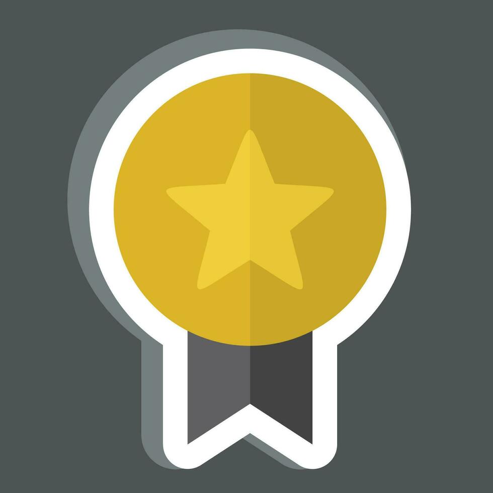 Sticker Badge. related to Award symbol. simple design editable. simple illustration vector