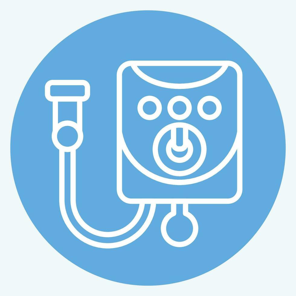 Icon Water Heater. related to Bathroom symbol. blue eyes style. simple design editable. simple illustration vector