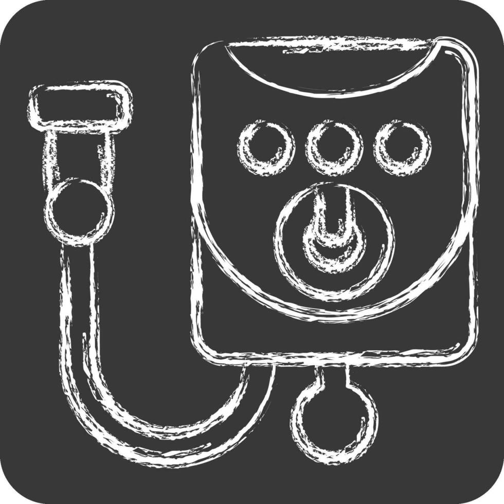 Icon Water Heater. related to Bathroom symbol. chalk Style. simple design editable. simple illustration vector