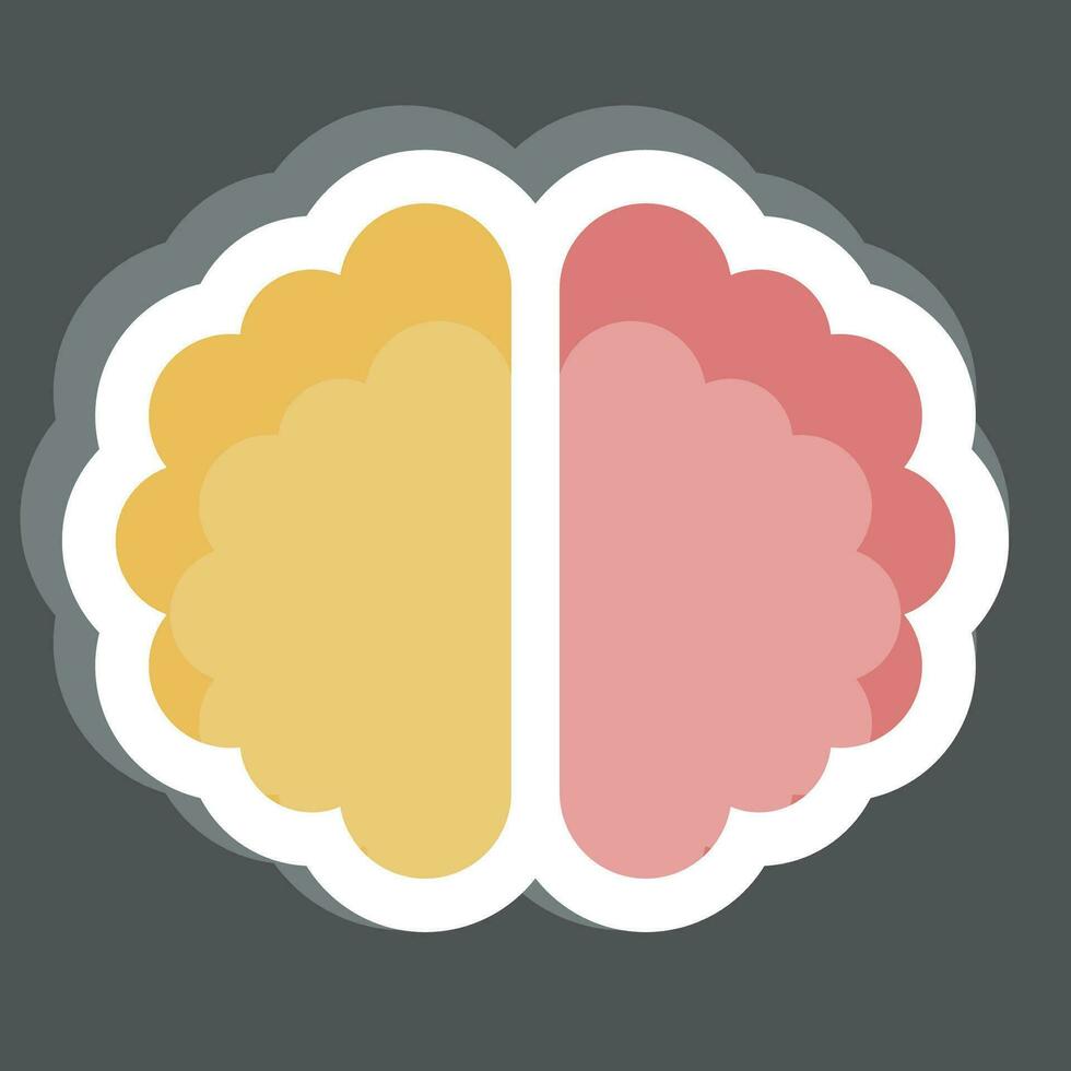 Sticker Brainstorming. related to Business Analysis symbol. simple design editable. simple illustration vector