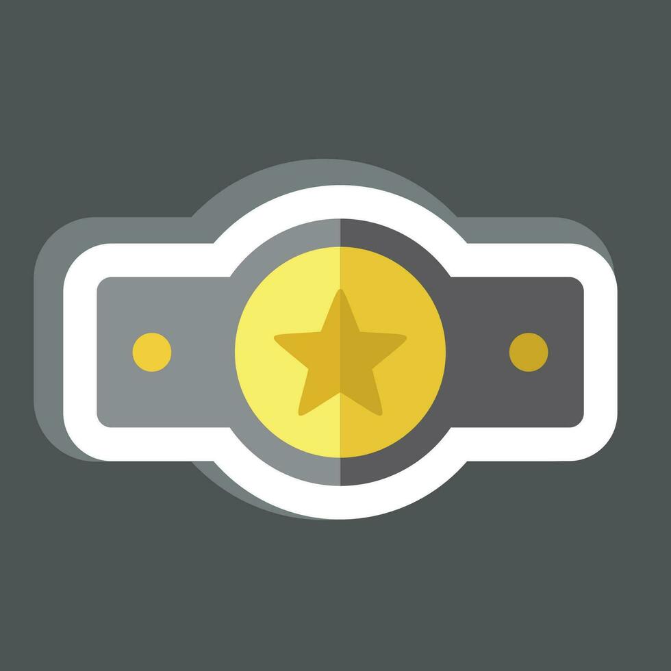 Sticker Award 3. related to Award symbol. simple design editable. simple illustration vector