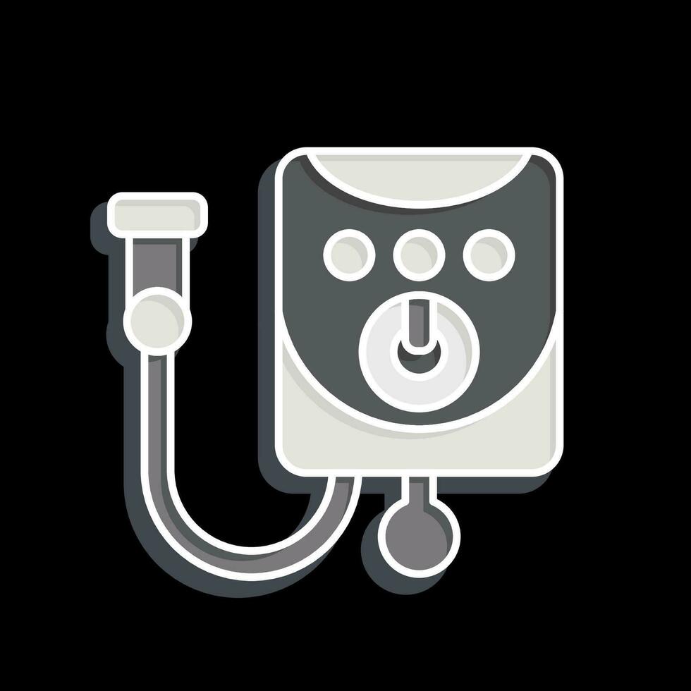 Icon Water Heater. related to Bathroom symbol. glossy style. simple design editable. simple illustration vector