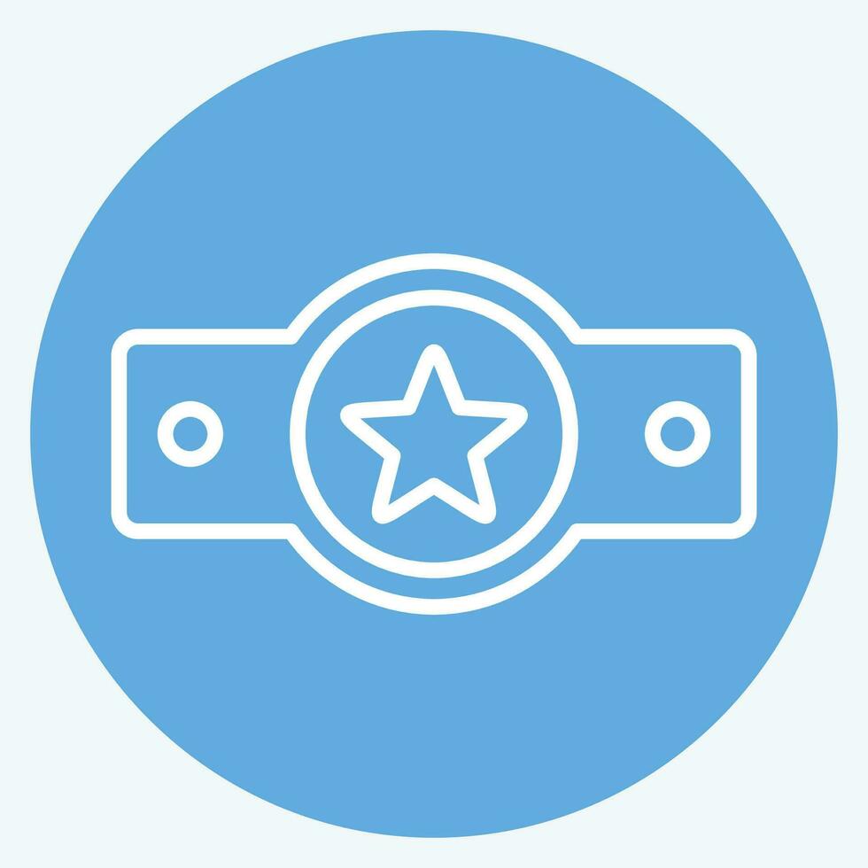 Icon Award 3. related to Award symbol. blue eyes style. simple design editable. simple illustration vector