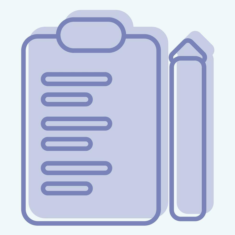 Icon Inspection. related to Business Analysis symbol. two tone style simple design editable. simple illustration vector