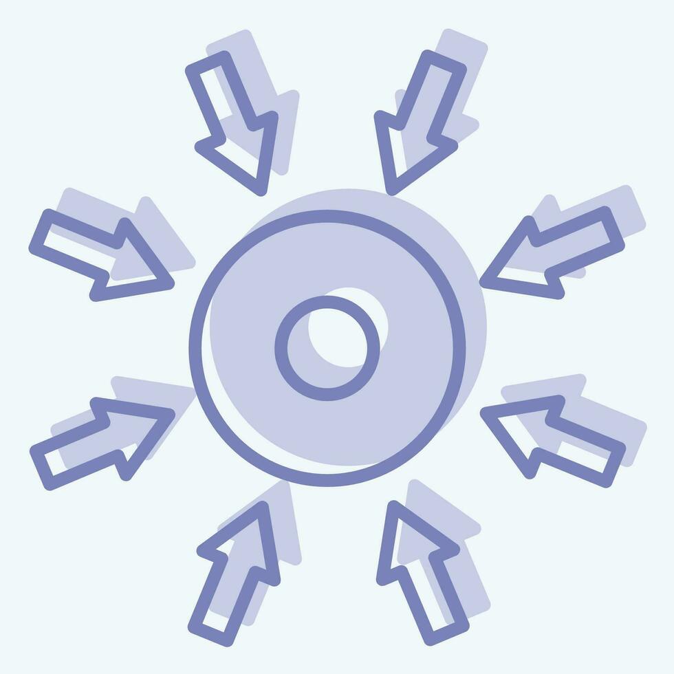 Icon Specific. related to Business Analysis symbol. two tone style simple design editable. simple illustration vector