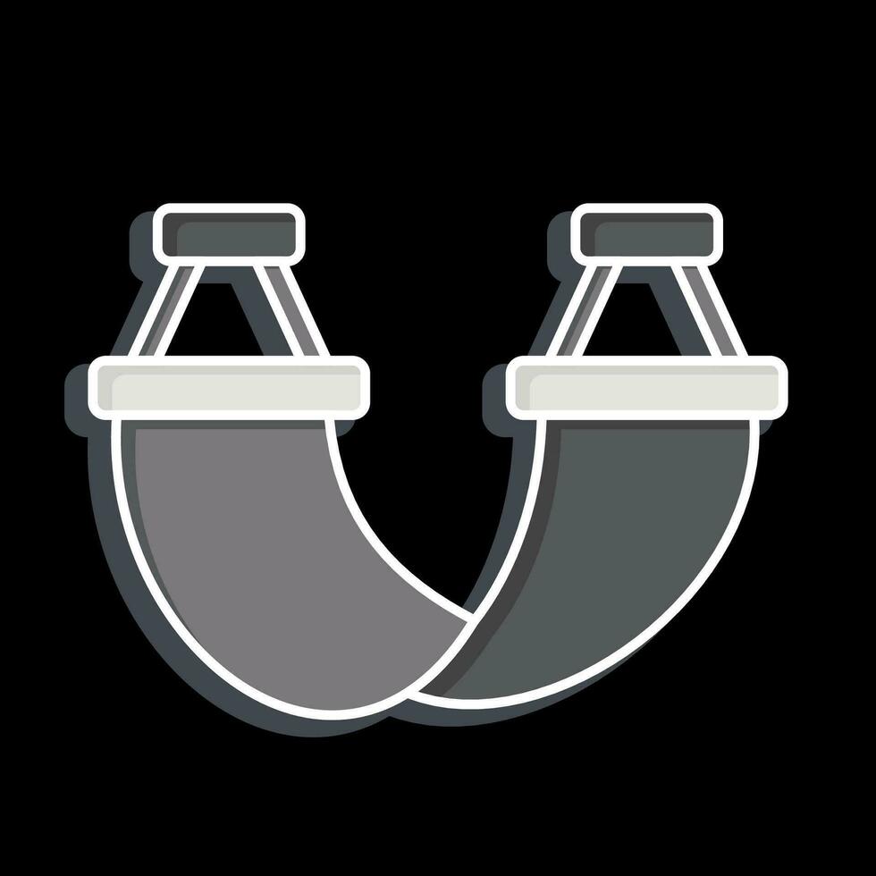 Icon Hammock. related to Camping symbol. glossy style. simple design editable. simple illustration vector