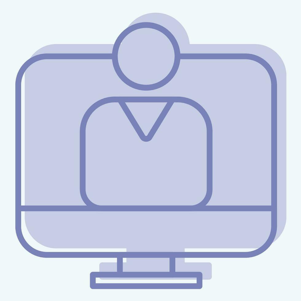 Icon user Acceptance Test. related to Business Analysis symbol. two tone style simple design editable. simple illustration vector