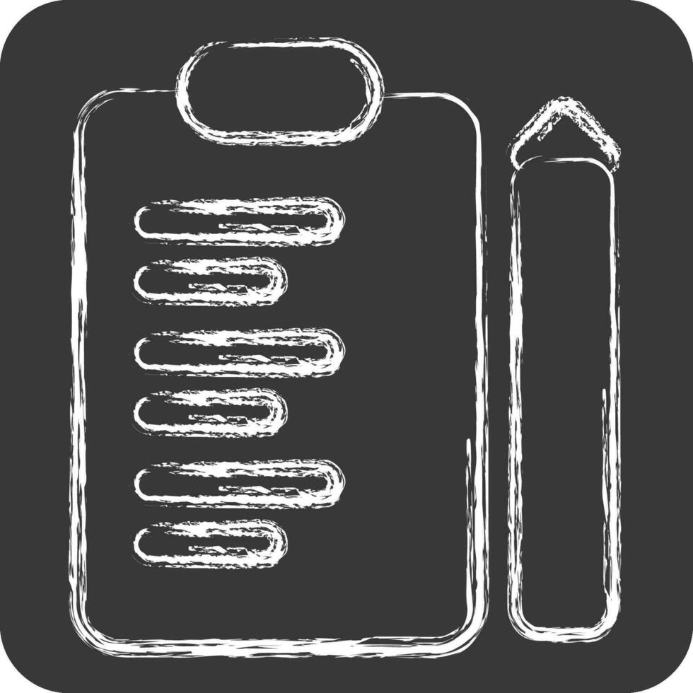 Icon Inspection. related to Business Analysis symbol. chalk Style simple design editable. simple illustration vector