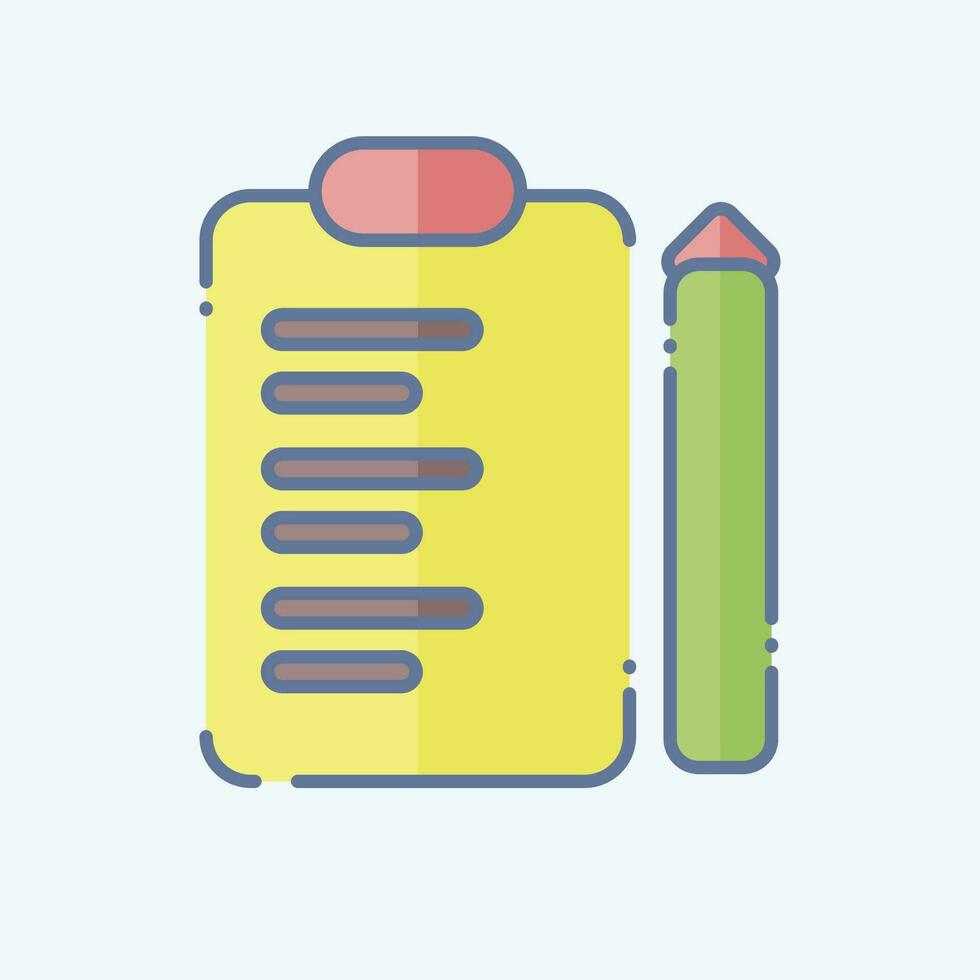 Icon Inspection. related to Business Analysis symbol. doodle style simple design editable. simple illustration vector