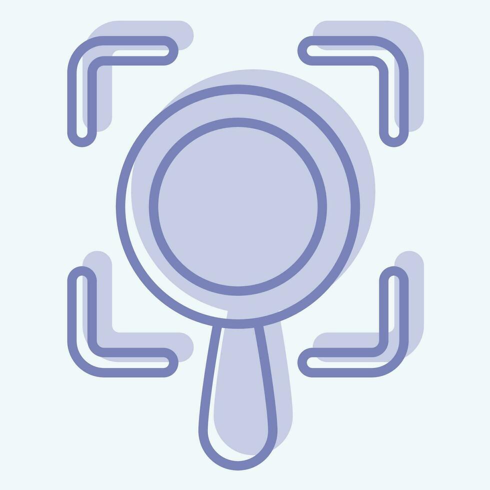 Icon Scope. related to Business Analysis symbol. two tone style simple design editable. simple illustration vector