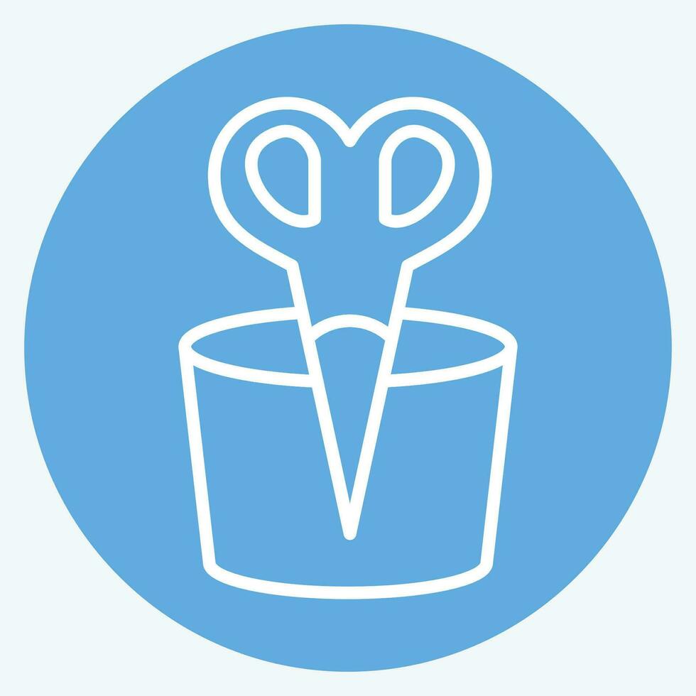 Icon Nose Hair. related to Bathroom symbol. blue eyes style. simple design editable. simple illustration vector