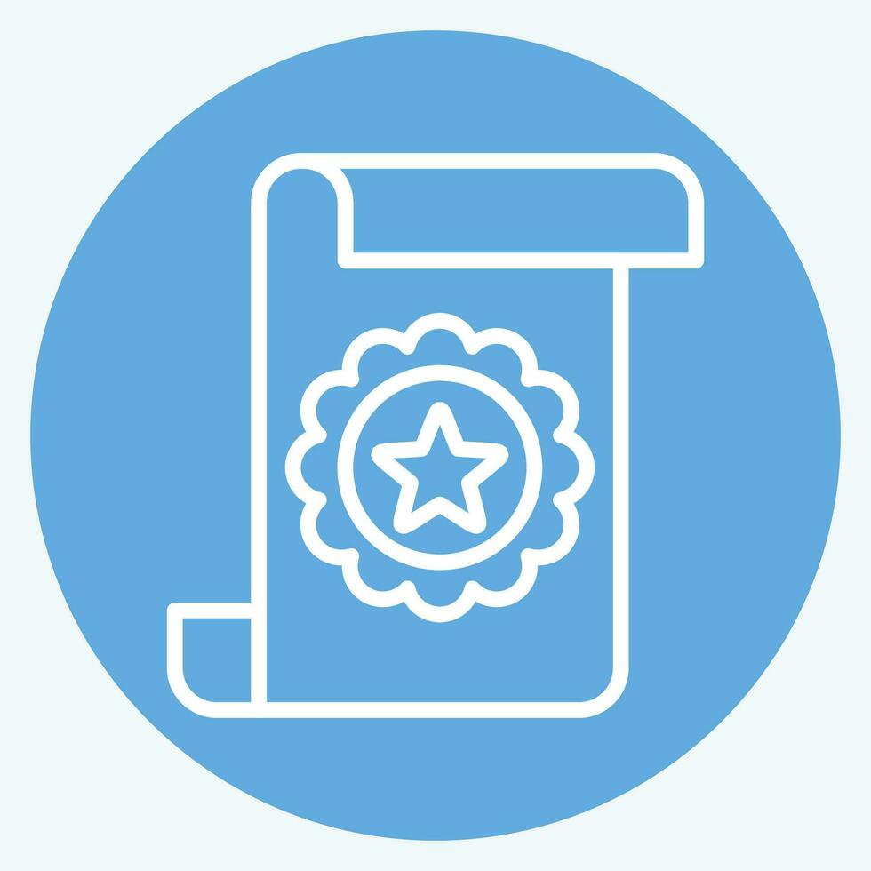 Icon Award 2. related to Award symbol. blue eyes style. simple design editable. simple illustration vector