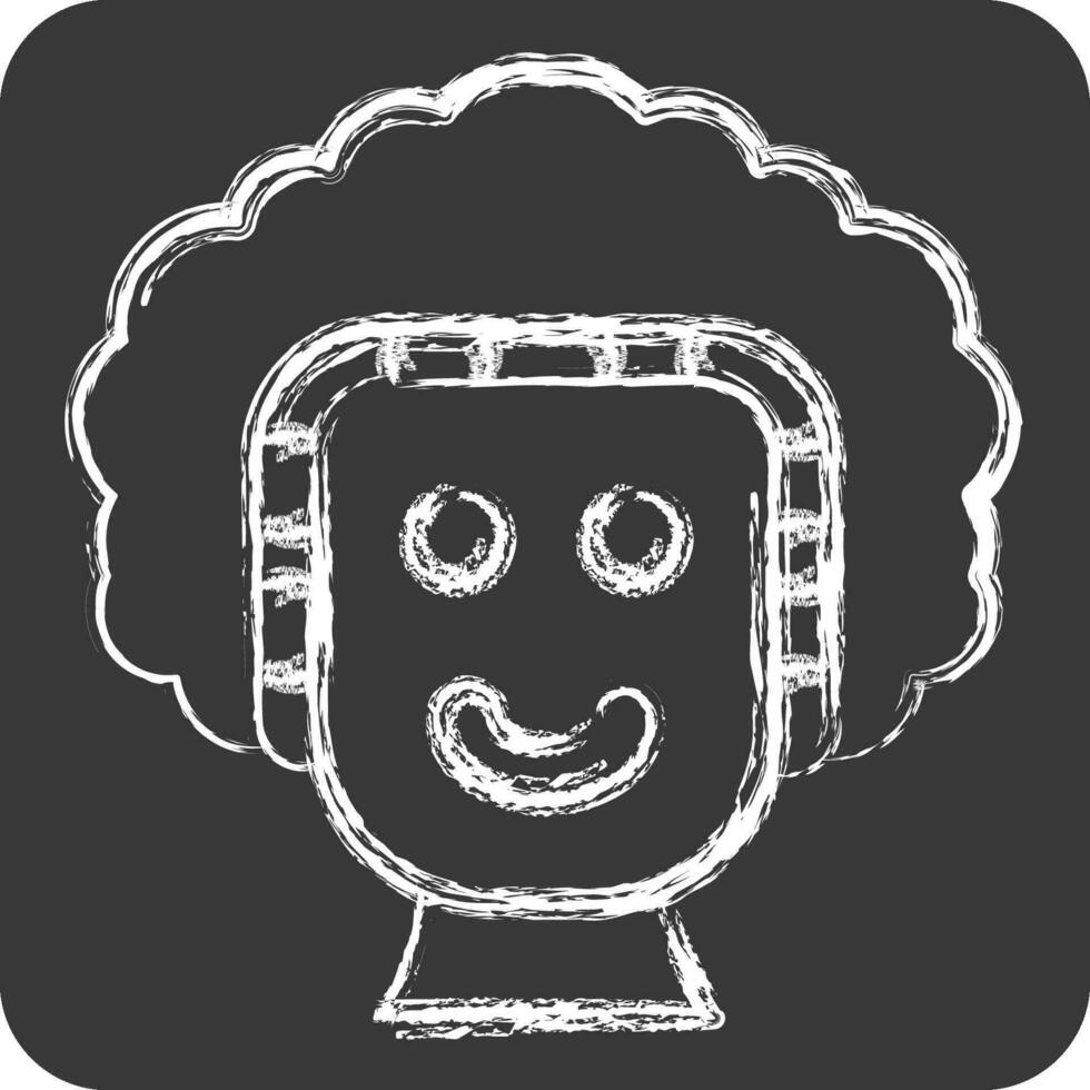 Icon Shower Cap. related to Bathroom symbol. chalk Style. simple design editable. simple illustration vector
