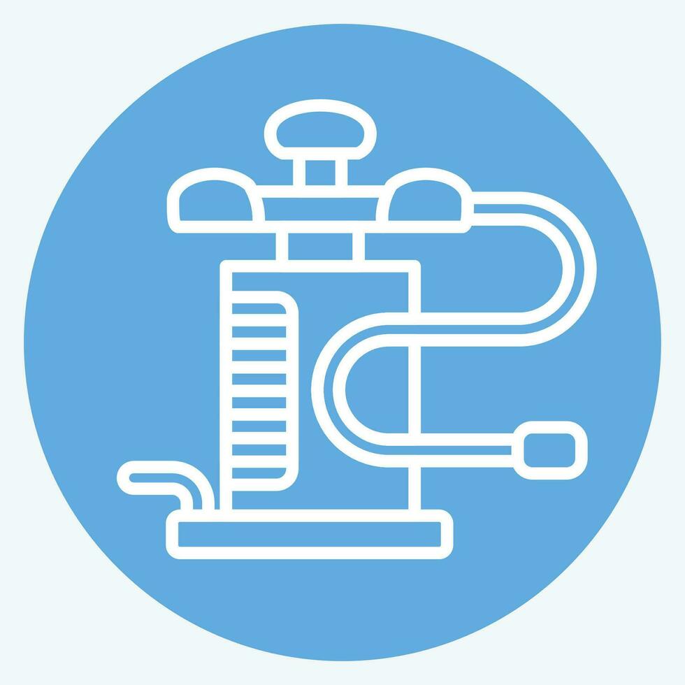 Icon Air Pump. related to Camping symbol. blue eyes style. simple design editable. simple illustration vector