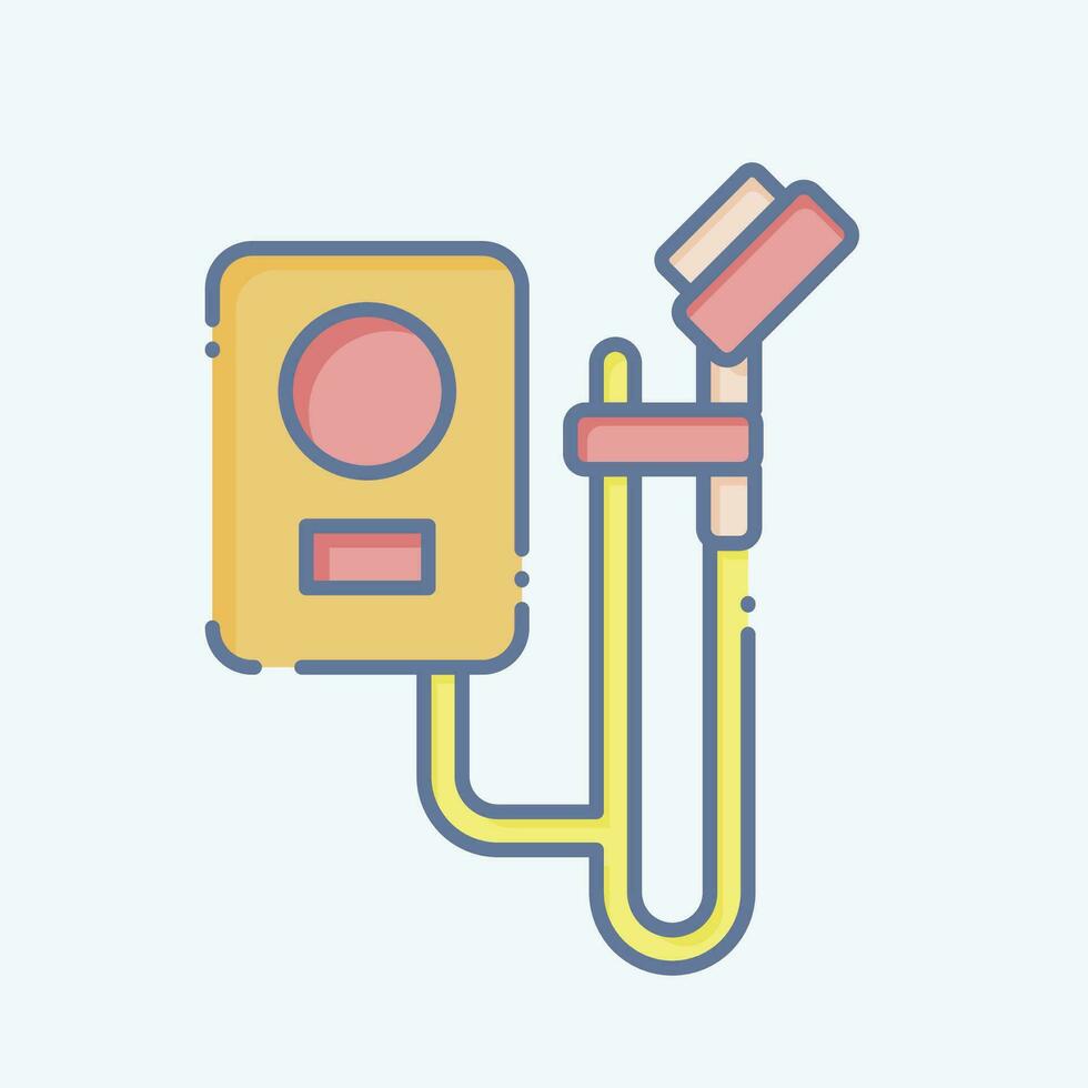 Icon Shower. related to Bathroom symbol. doodle style. simple design editable. simple illustration vector