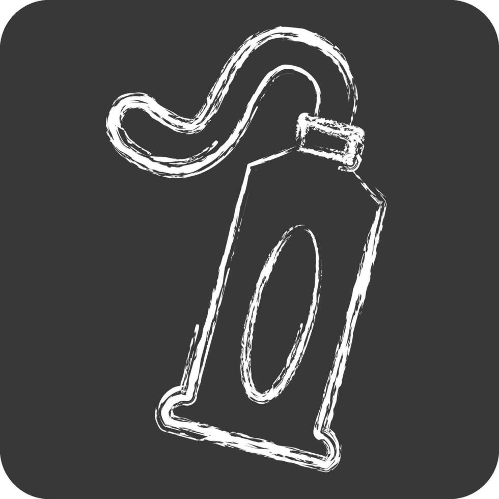 Icon Toothpaste. related to Bathroom symbol. chalk Style. simple design editable. simple illustration vector