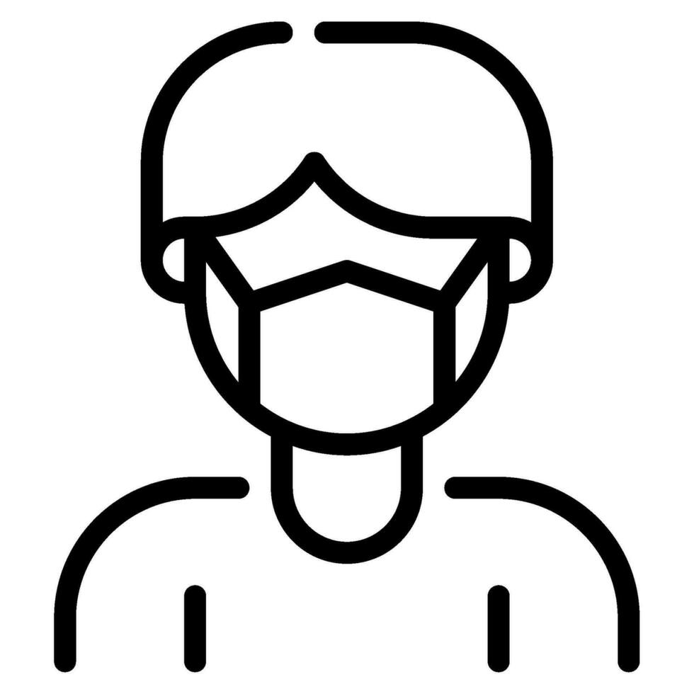 máscara proteccion icono ilustración vector