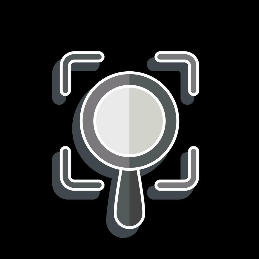 Icon Scope. related to Business Analysis symbol. glossy style simple design editable. simple illustration vector