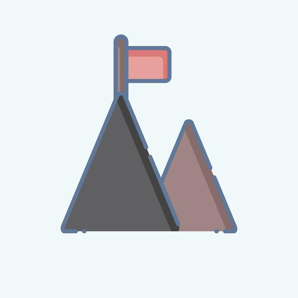 Icon Goal. related to Business Analysis symbol. doodle style simple design editable. simple illustration vector