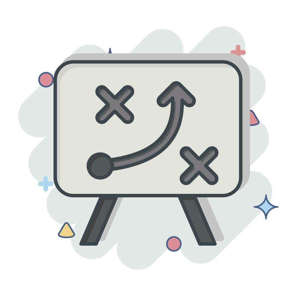 Icon Strategy. related to Business Analysis symbol. comic style simple design editable. simple illustration vector