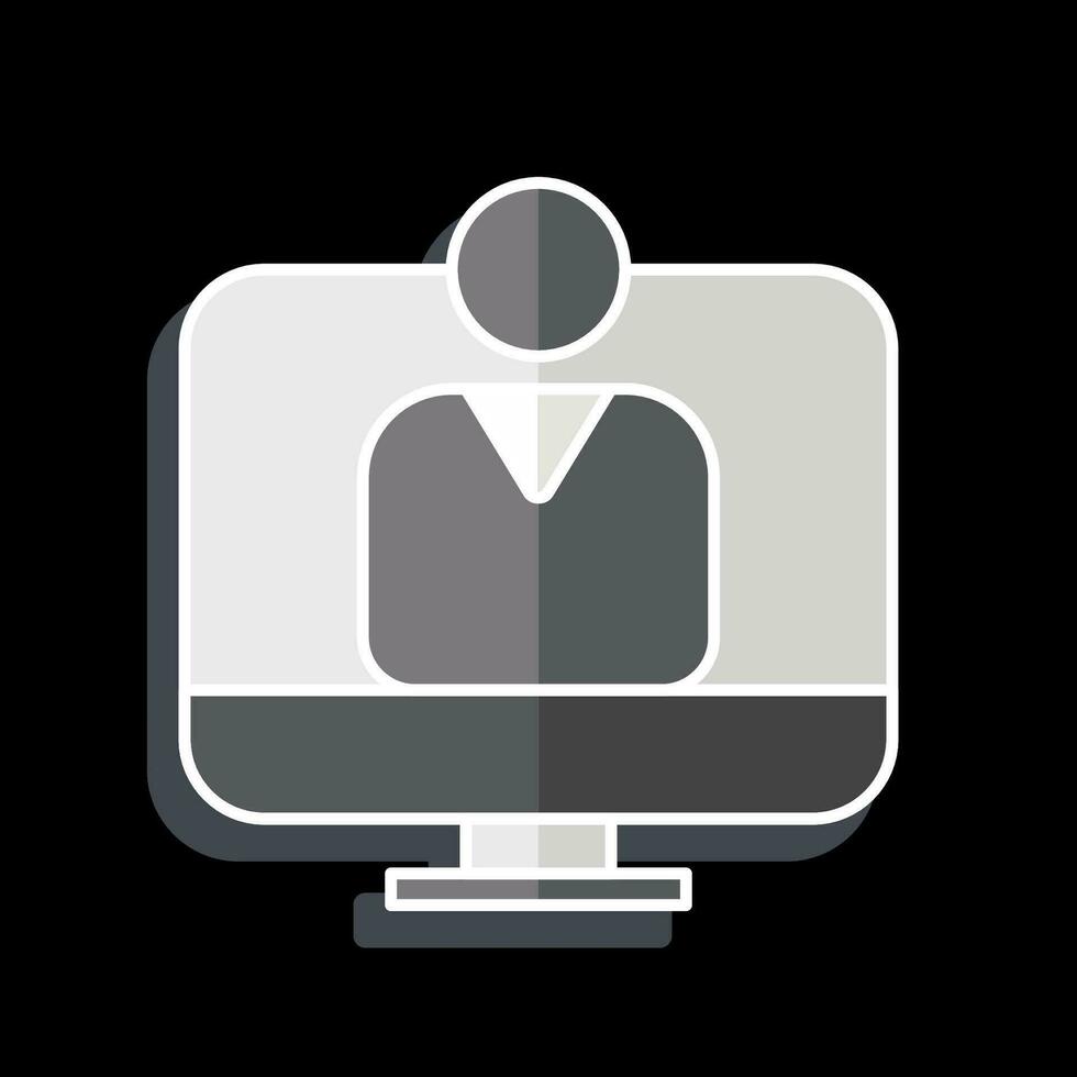 Icon user Acceptance Test. related to Business Analysis symbol. glossy style simple design editable. simple illustration vector