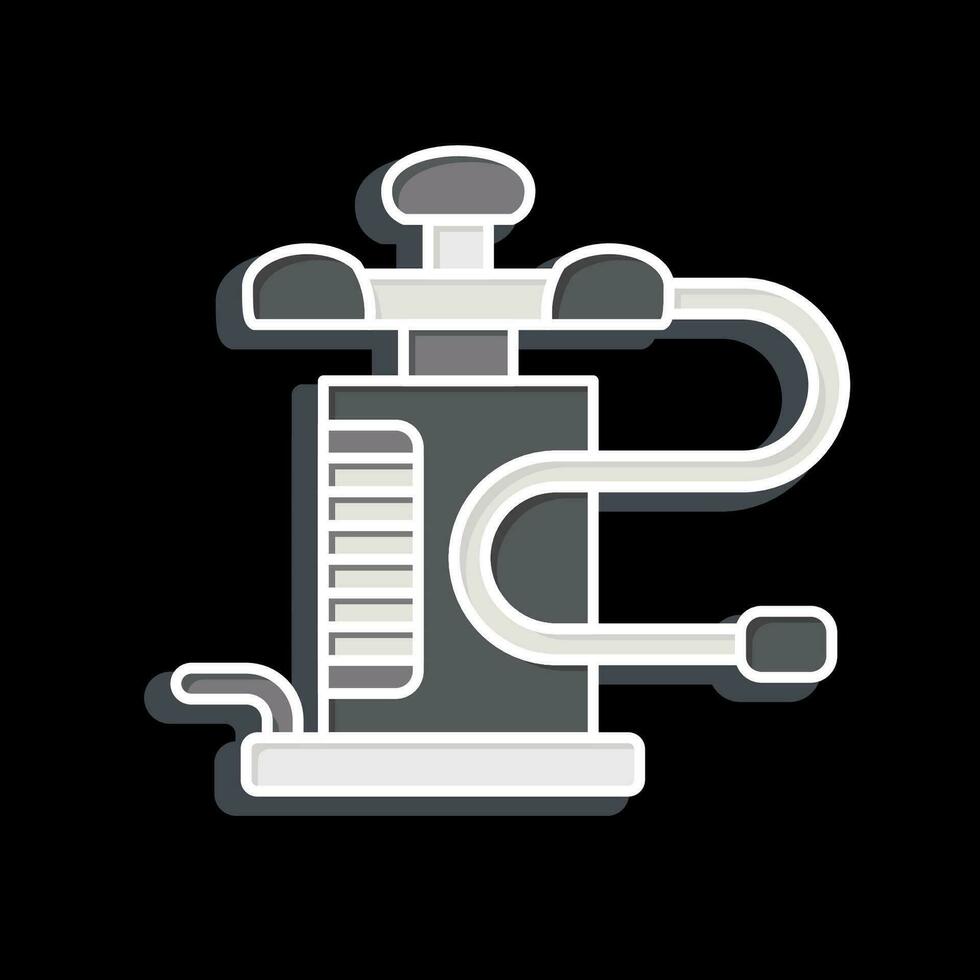 Icon Air Pump. related to Camping symbol. glossy style. simple design editable. simple illustration vector